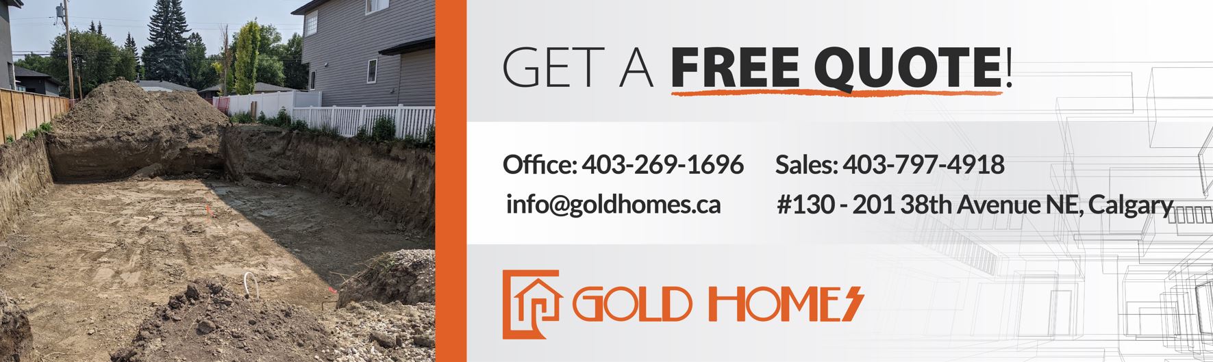 GET A FREE QUOTE for your excavation project in Calgary