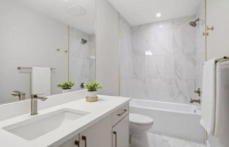 Custom Infill in North Haven Calgary – basement bathroom