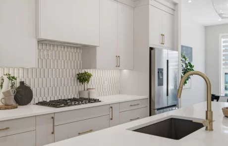 Custom Infill in North Haven Calgary – kitchen sink and stove